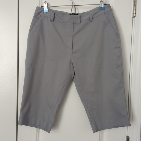 Adidas Women's Size 8 Athletic Shorts Clima Cool Bermuda Stretch Gray Golf-537 - Picture 4 of 8